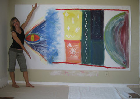 Darcie Stewart with her Soul Art
